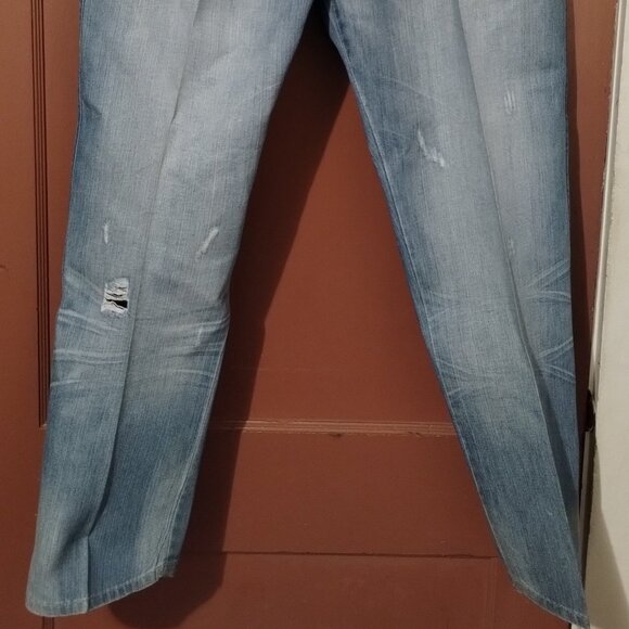 Vintage RUTHLESS ART JEANS Skull Embroidered Streetwear Y2k SIZE 38-READ DESCRIP - Picture 4 of 14